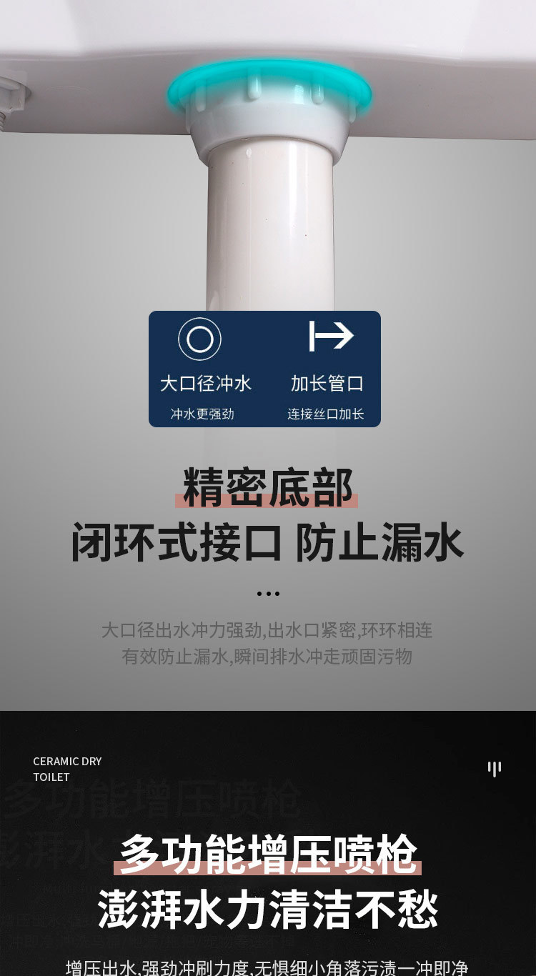 Rural toilet renovation: Dual-purpose dry toilet, ceramic no-flush straight-through squat toilet to sitting toilet, elderly toilet undefined