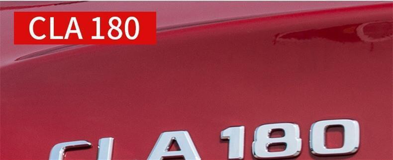 Mercedes-Benz rear car sticker, AMG tail emblem modification for CLA200/220/260, CLA45 lettering, and four-wheel drive symbol