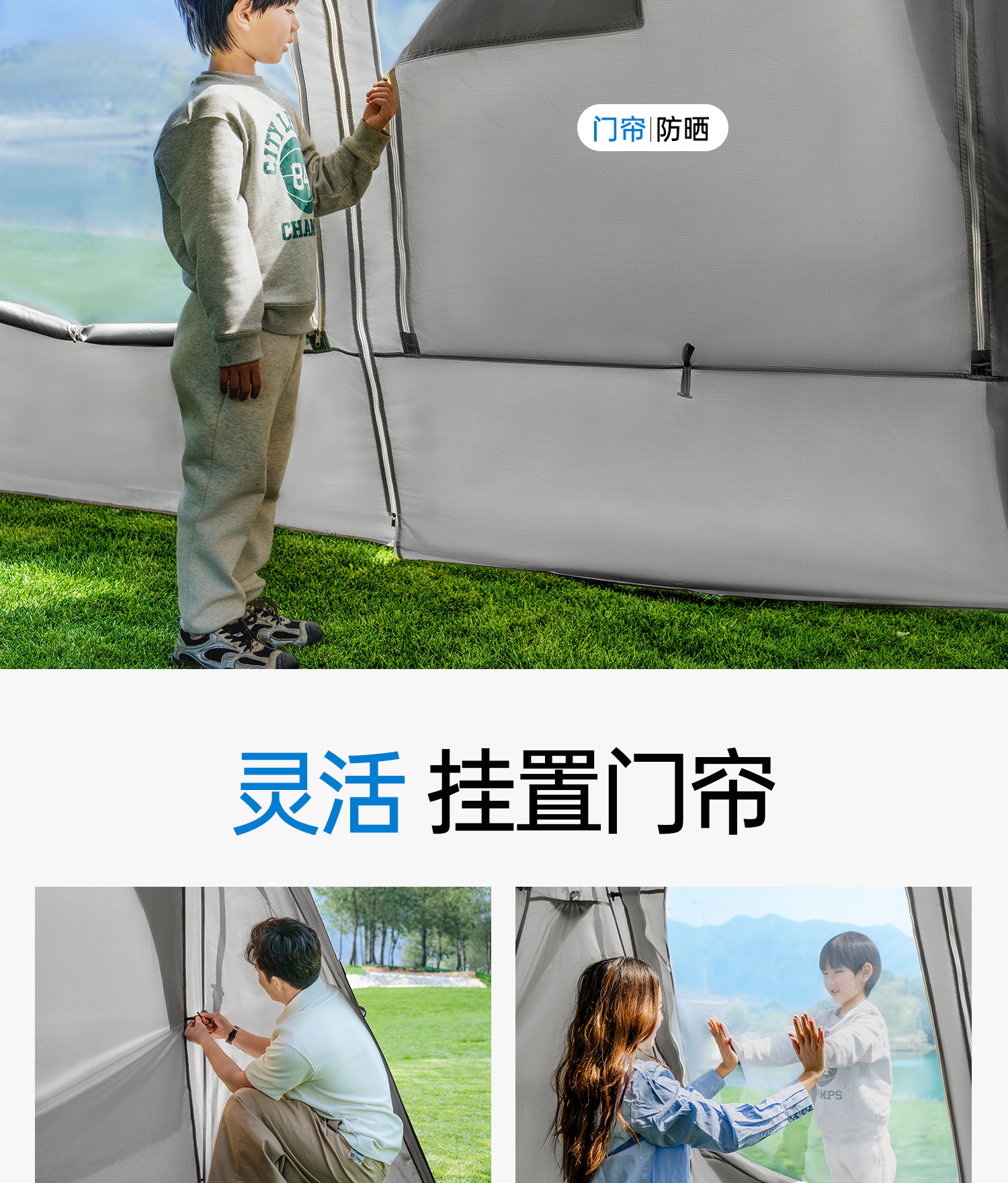 Vinyl Quick-Open No-Setup Dome Tent Outdoor Camping Gear Sun Protection Rainproof Canopy Stormproof