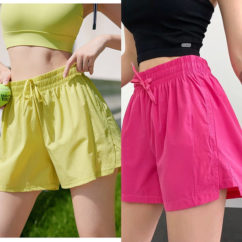 Special Sports Shorts for Women Summer Vacation Two-Piece Five-Point Breathable Quick-Drying Pilates Yoga Training Three-Point Fitness Pants