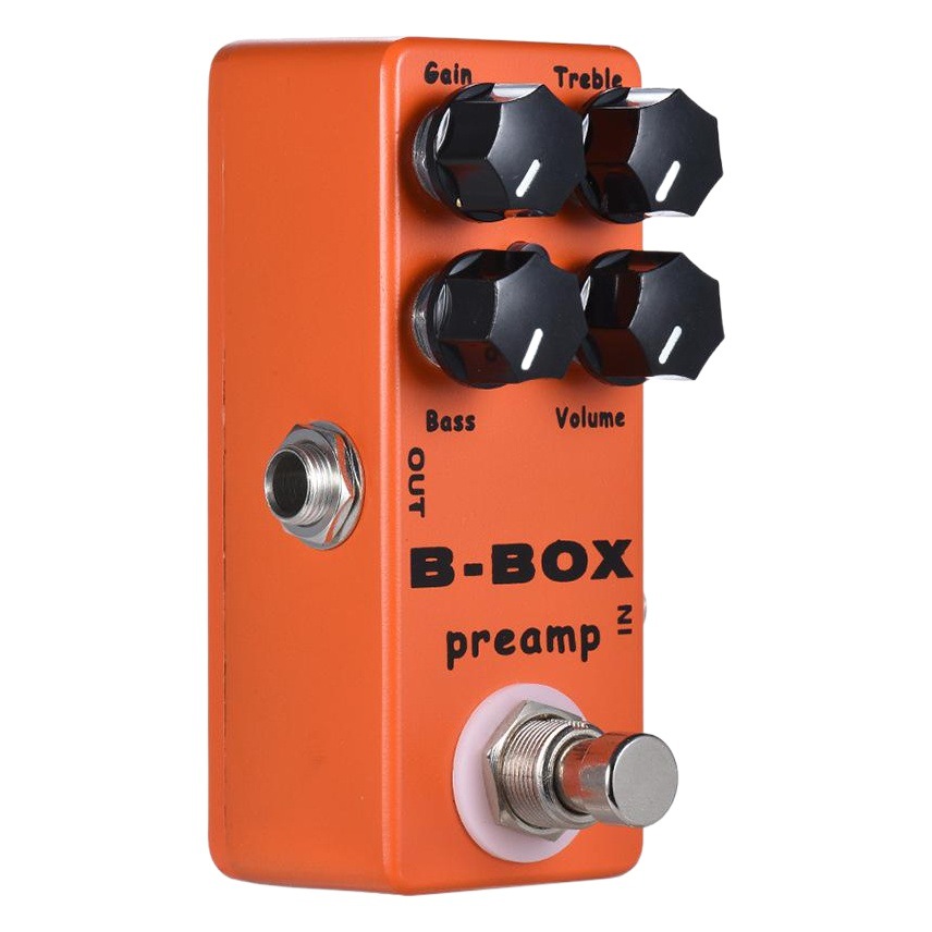 MOSKYAUDIO Mini Guitarra efecto de sobrecarga frontal BB Preamplificador