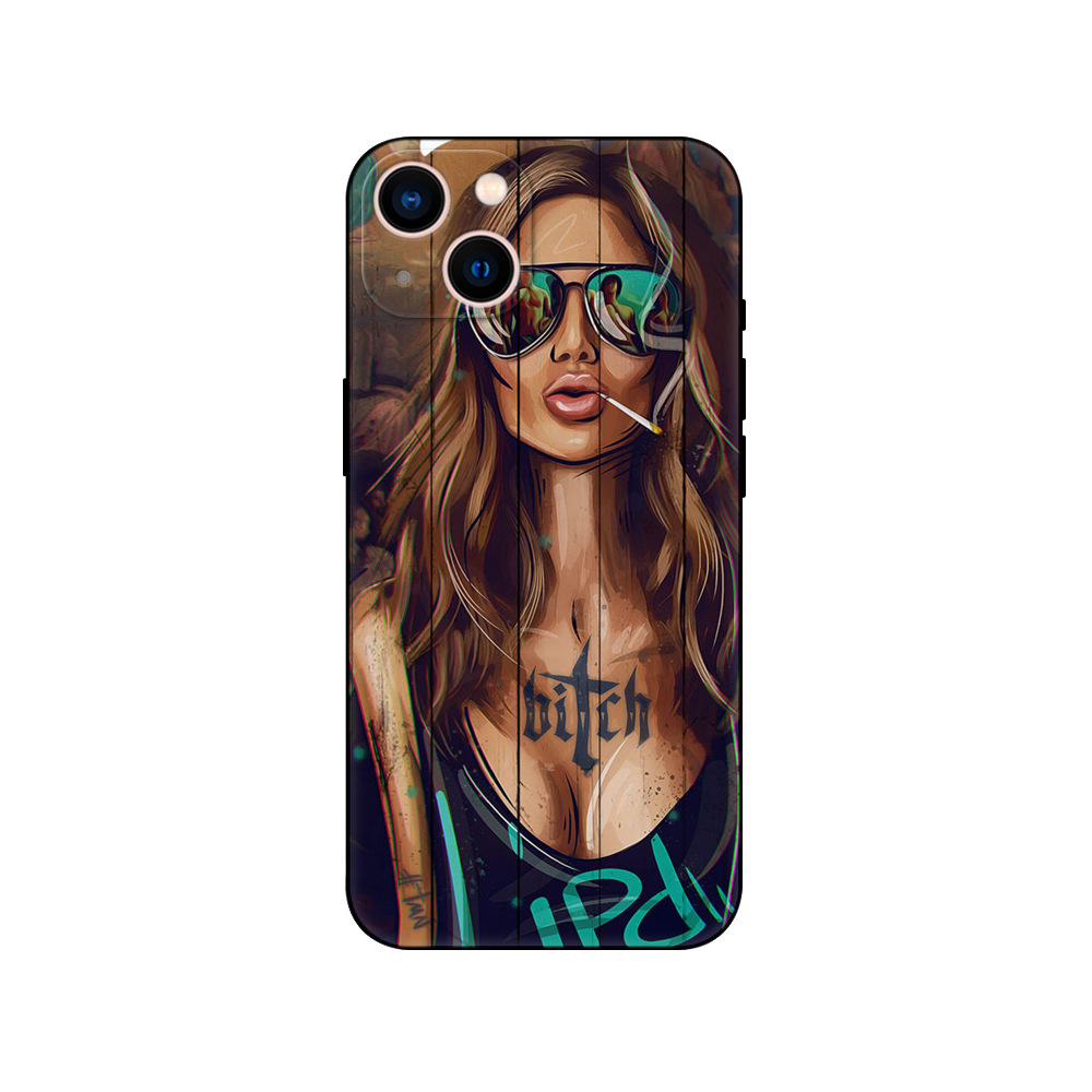Coque de téléphone Sexy pour fille, étui adapté à l'iPhone 14 13 12 11 Pro MAX MINI_voghion.com