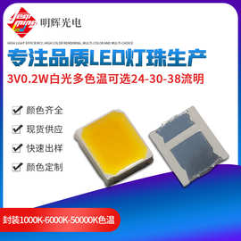 2835冷白LED灯珠 色温18000K-23000K 3V 0.2w 高光效 冷白