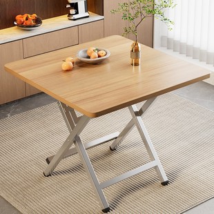 Foldable Dining Table Small Table Household Simple Table Foldableing Table Rental House Outdoor Portable Stall Eating Square Table