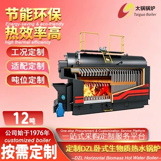 生物质锅炉颗粒热水锅炉12吨全自动食品酿酒化工厂生物质热水锅炉