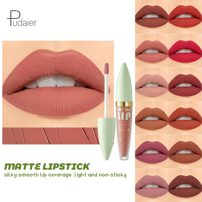 Matte Lip Gloss Liquid Lipstick European And American Velvet Bare Color Lip Gloss Lip Gloss_voghion.com