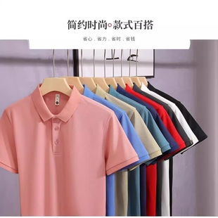 Summer Short-Sleeved Polo Shirt Logo Lapel T-Shirt Work Clothes Advertising Cultural Shirt Printed T-Shirt