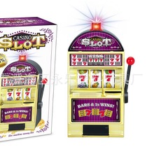 金色灯光音乐存钱罐老虎机儿童摇奖消消乐益智早教玩具