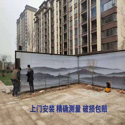 hotel Sales offices lengthen Large board Laminated Art Glass support Various size customized