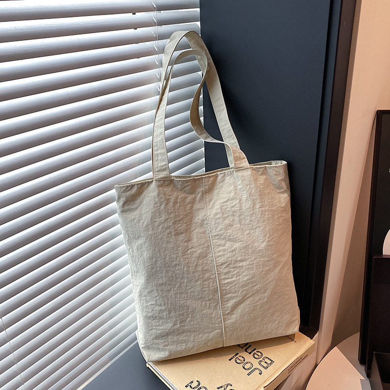 Washed Cloth Bag Women's Large Capacity 5 New Style Simple Versatile Crossbody Bag Casual Shoulder Class Work Clothing Tote Bag