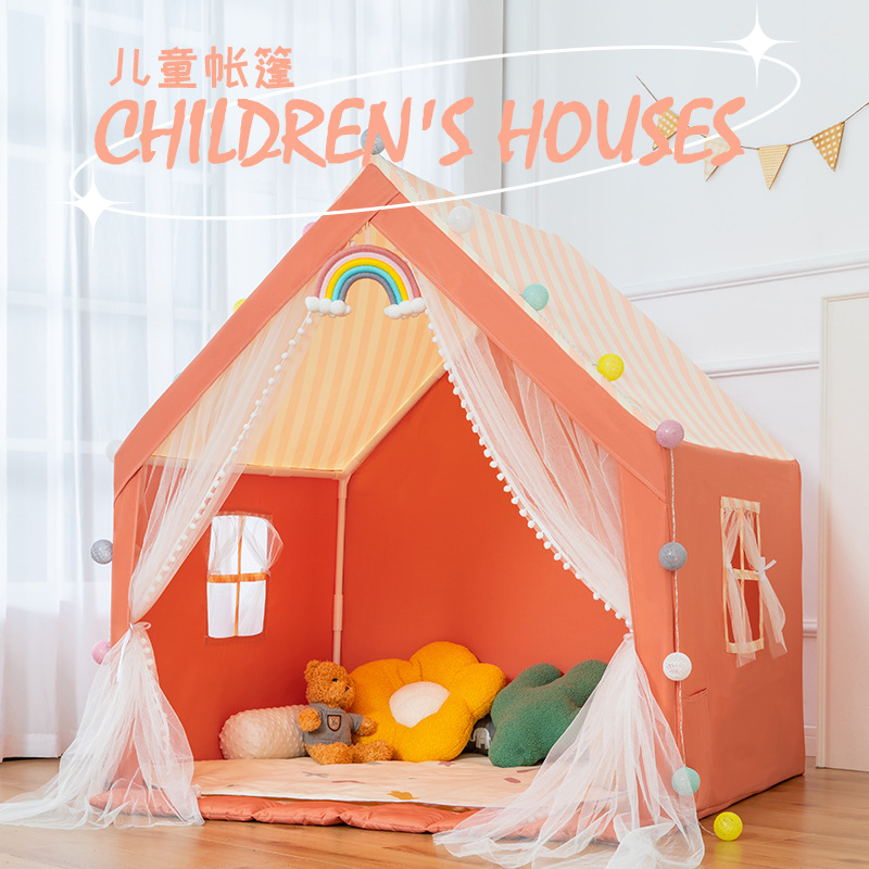 Tienda DE LOS NIÑOS Casa de juguete interior Niña princesa Castillo casa tienda juego casa bebé cama dividida artefacto