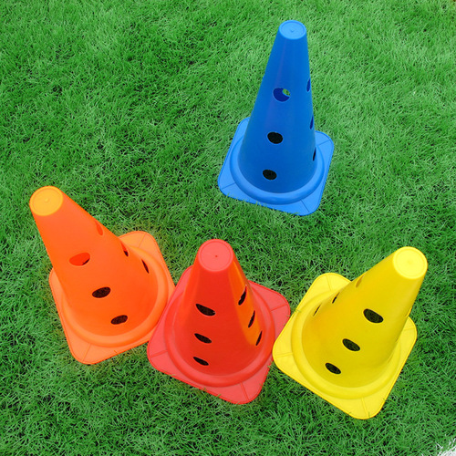 38cm high hole sign bucket football training auxiliary equipment 15-inch road cone obstacle sign bucket