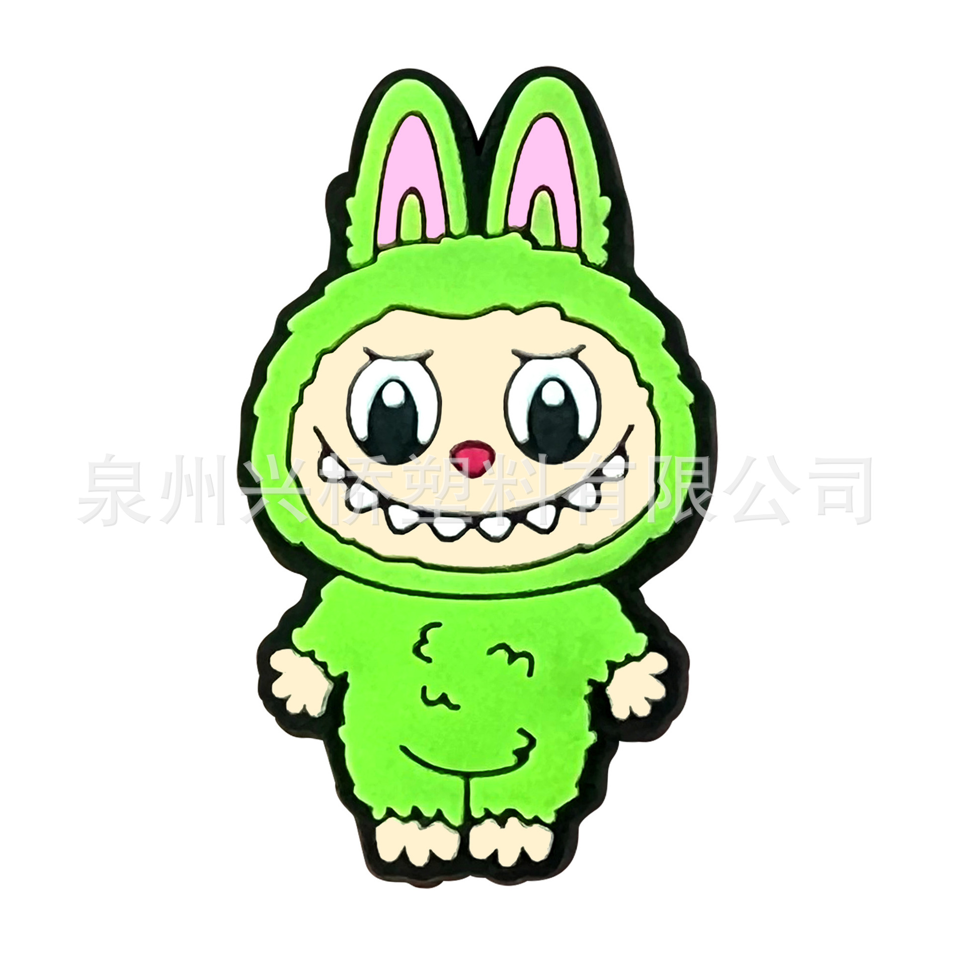 Labubu クロスボーダークロックス diy アクセサリーかわいい PVC ソフトゴム装飾バックル卸売クロックス靴アクセサリー