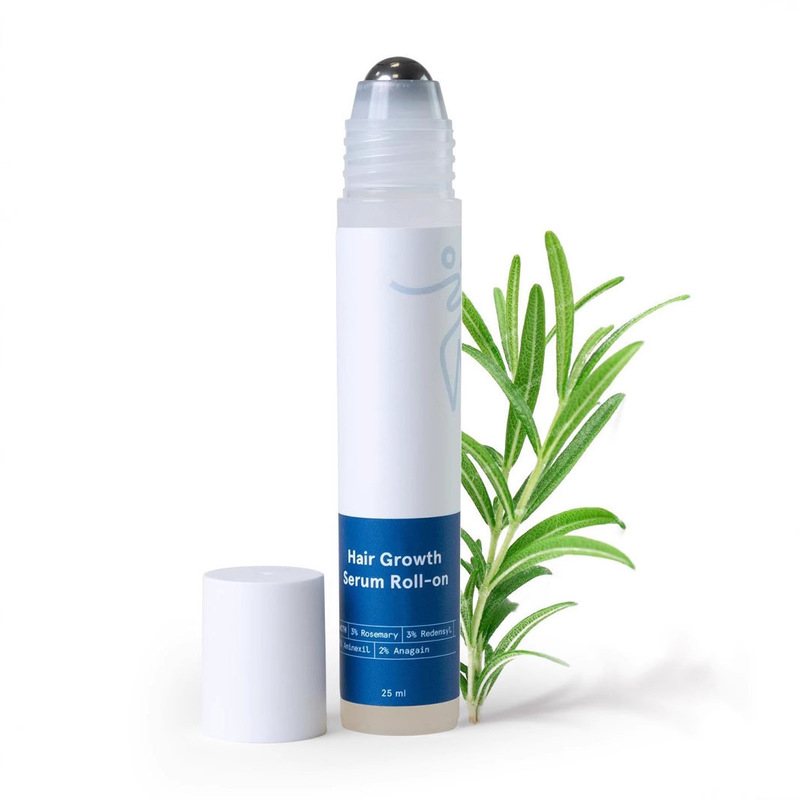 跨境迷迭香头发精华滚珠韩HairGrowth Serum Roll On护发精油养发|undefined