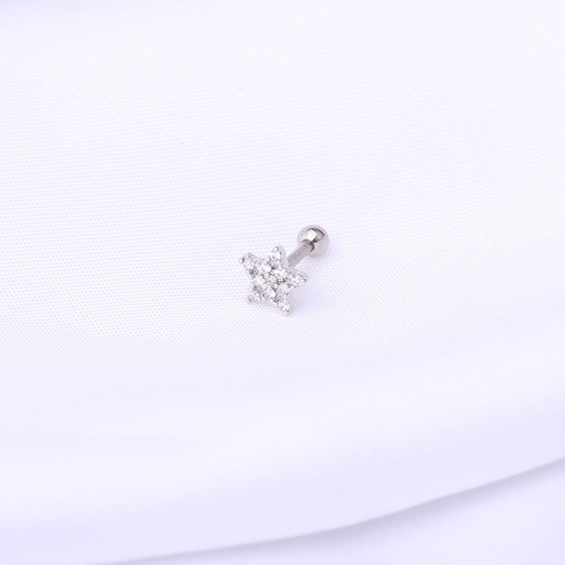 Fashion new simple style copper thick rod earrings wholesale