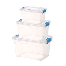超厚手提有盖塑料玩具整理箱透明食品收纳箱储物箱食品收纳盒箱子