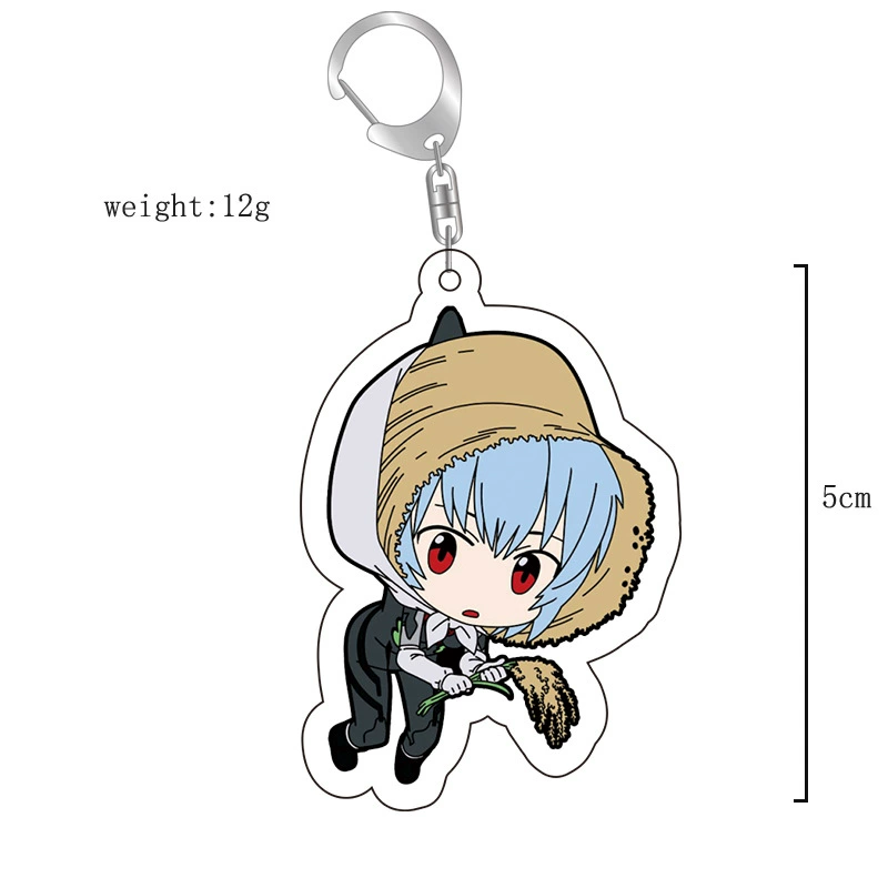 Anime Key Chain New Century First Machine pendant, EVA acrylic double-sided, multiple designs