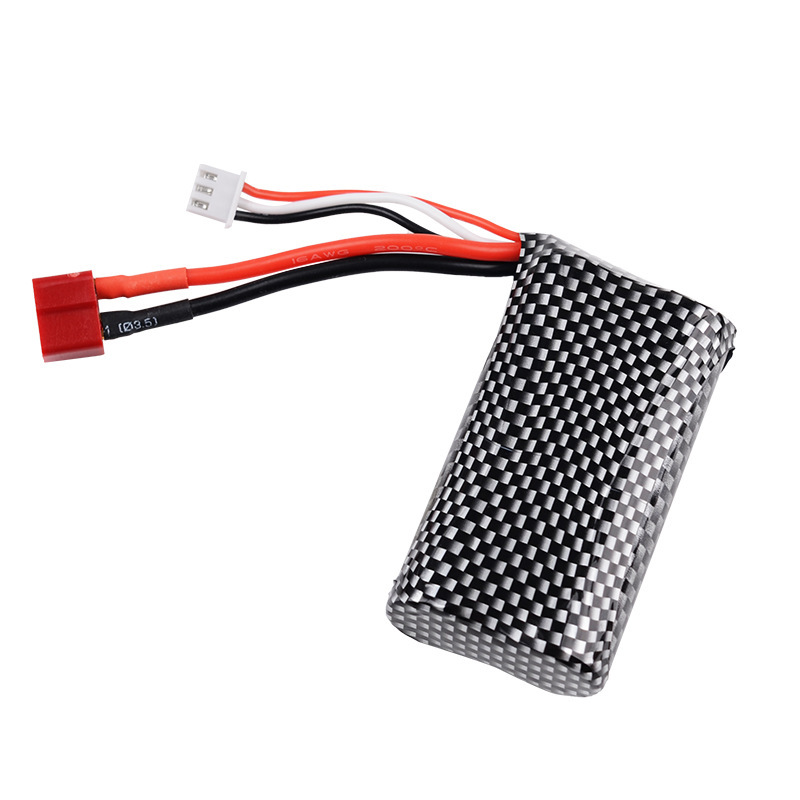 7.4V玩具车船航模遥控飞机直升18650 2200mAh遥控船大容量锂电池