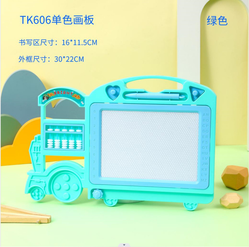 Tablero de dibujo magnético para niños, pequeño ábaco de rana, sello geométrico, tablero de graffiti, tablero de escritura magnético, juguete educativo