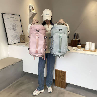 大容量旅行包防水单双肩行李袋鞋仓运动健身包男女旅游背包登机包|ru