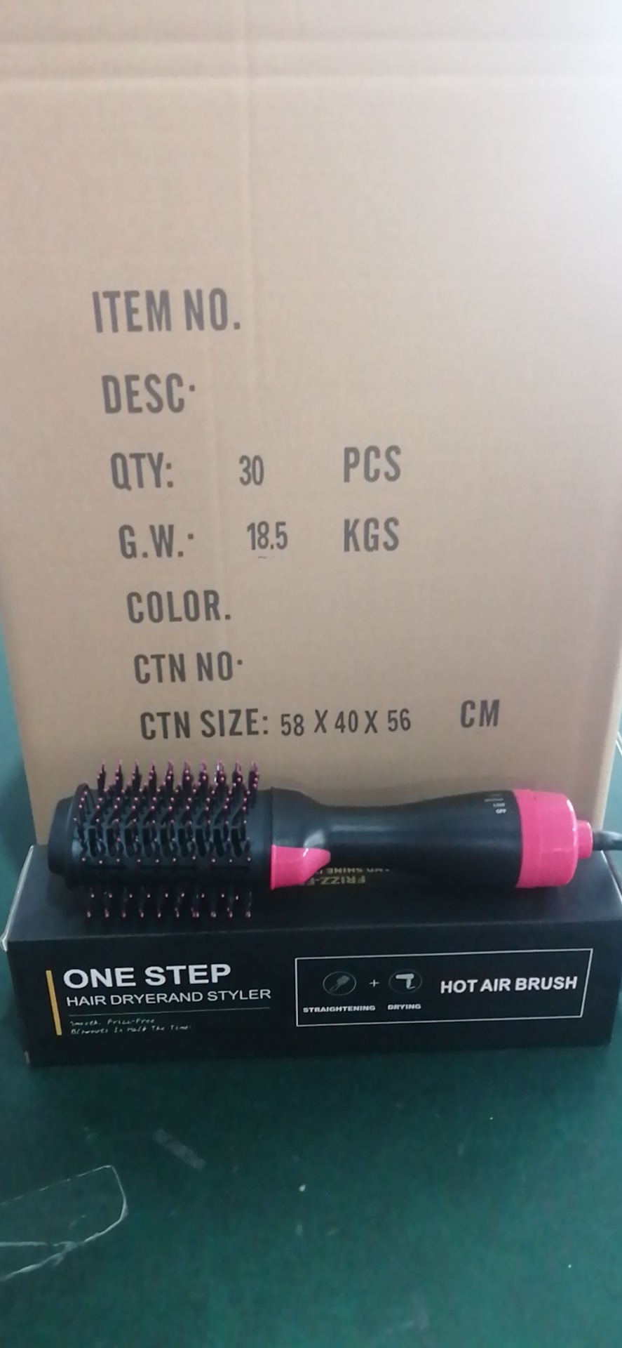 Peine secador 3 en 1, con iones negativos, ideal para peinado