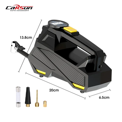Car Air Pump Portable Car Air Pump Multifunctional Air Pump High Power Electric Tire Air Pump (Hava nasosu) - intelligent-digital-display-air-pump-black