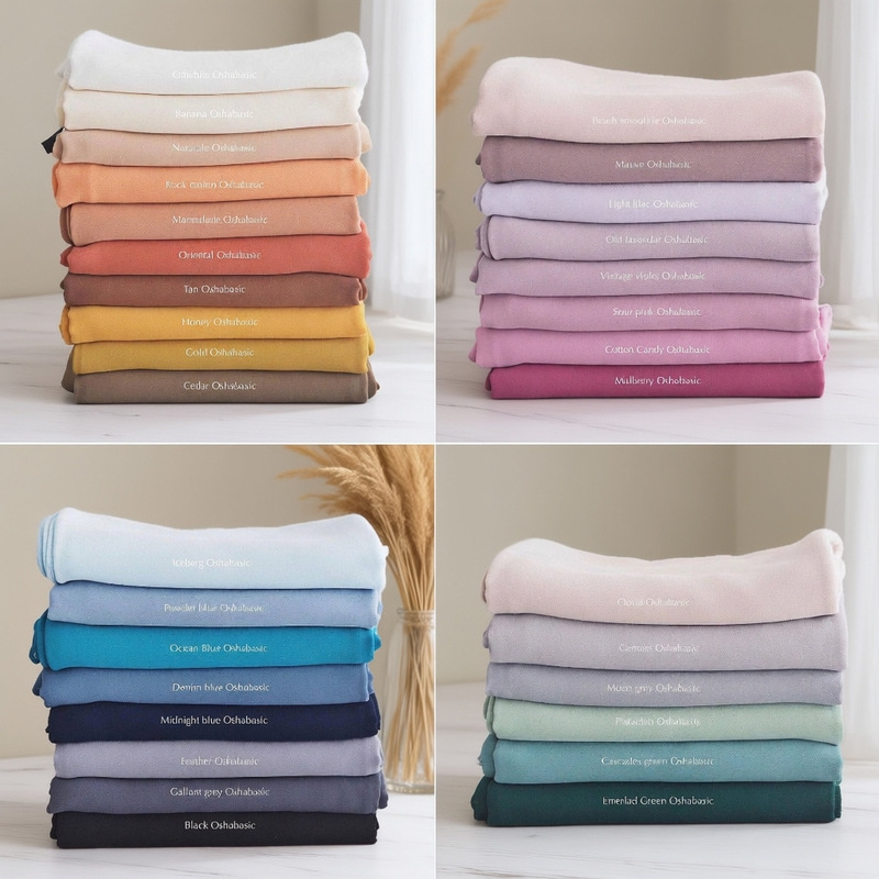 Malaysian Premium Right-Angle Solid Color Pearl Chiffon Long Scarf, Single Color Indonesian Headscarf for Women, Lightweight Sheer Scarf