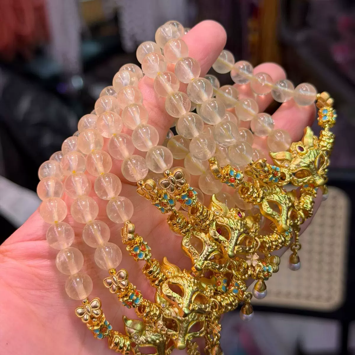 新中式妲己魅惑灵狐水晶手链个性独特趣味设计轻奢百搭高级感手链