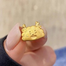 999足金包银首饰周家款龙饺手链编绳diy配件龙宝宝满月送礼爆款