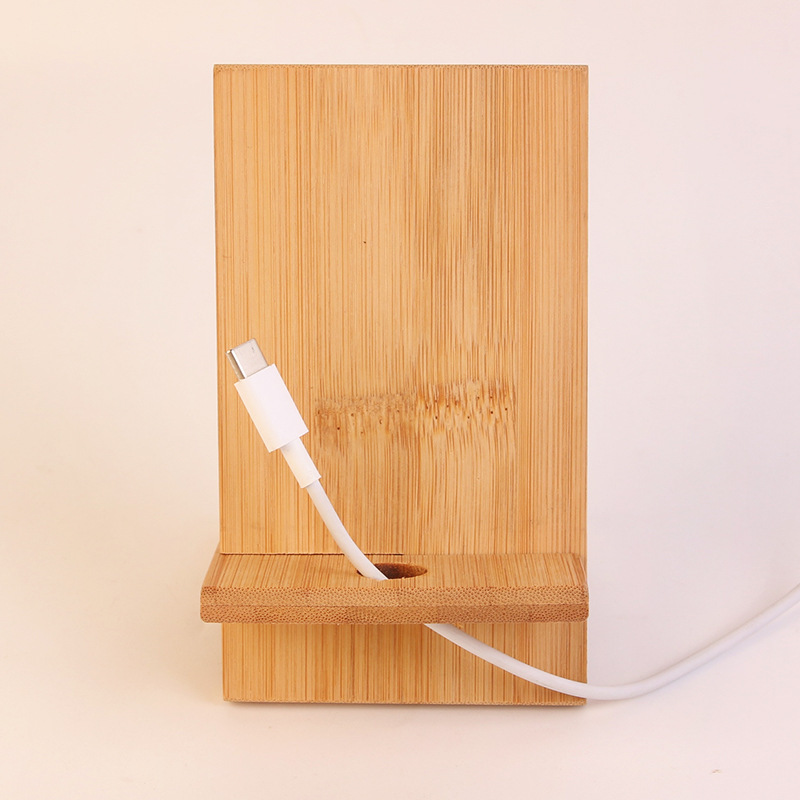 木製創意ネット赤生放送携帯電話スタンド怠け者携帯電話折り畳み竹木スタンド印刷ロゴ携帯電話スタンド|undefined