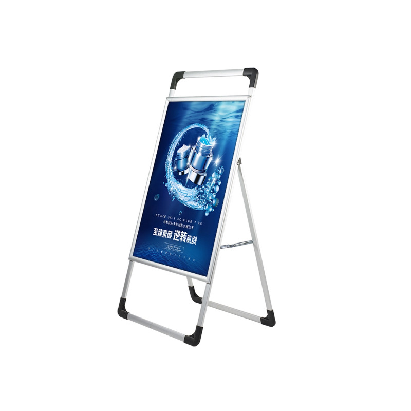Carteles publicitarios kt estantes de exhibición plegables de aleación de aluminio estantes de exhibición de cartel vertical portátil comercial