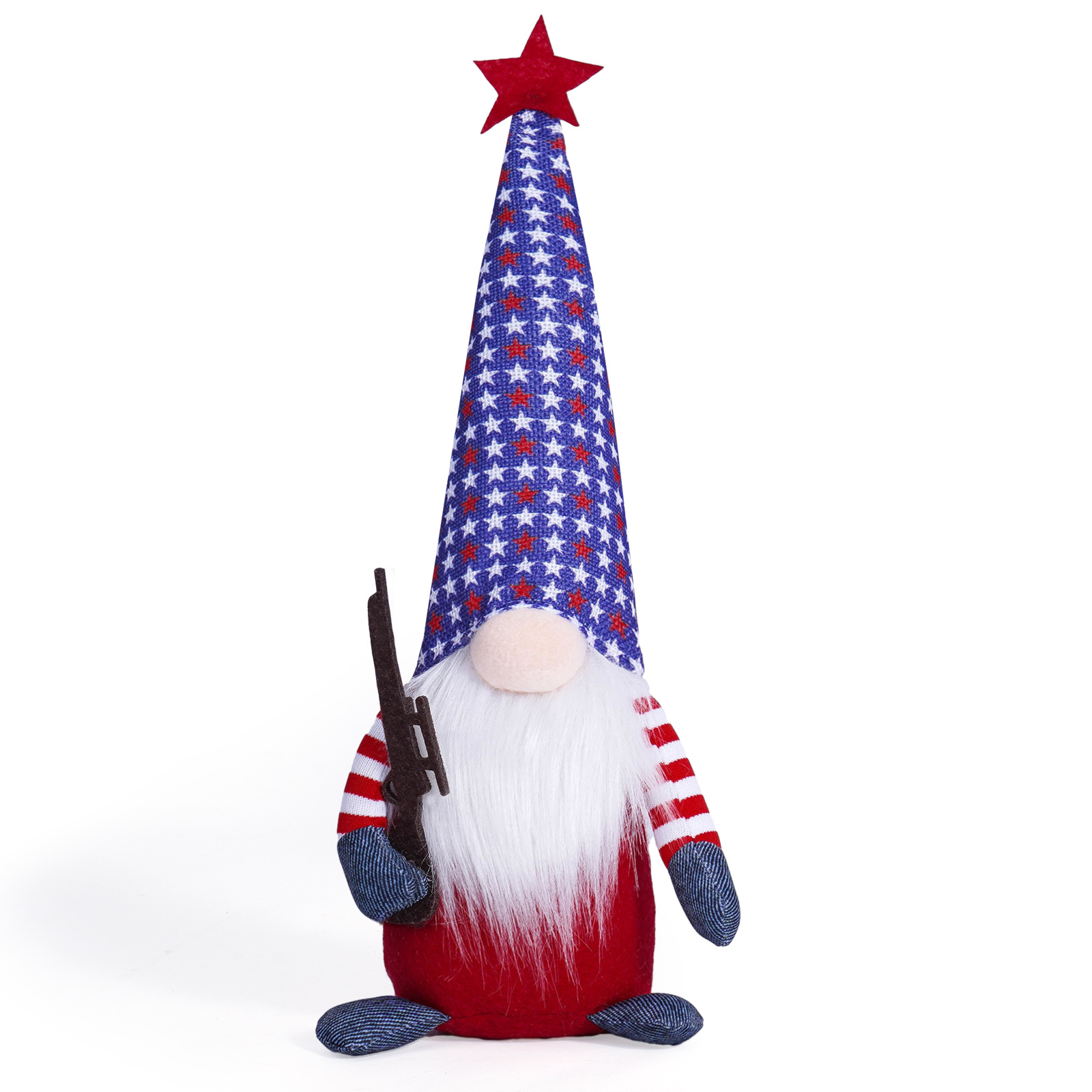 Día de la Independencia transfronteriza muñeca sin cara muñeca decoración enana muñeca de vacaciones atmósfera decoración regalos para niños