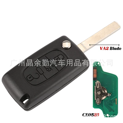 Foldableing Remote Control Key | Car Keys - ask-433mhz-slotless-and-seatless-ce0523-va2