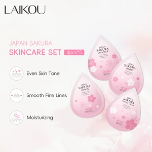 LAIKOU Японская Сакура, 4 упаковки, 2 г, одиночный набор средств по уходу за кожей, небольшая упаковка, трансграничная поставка производителя