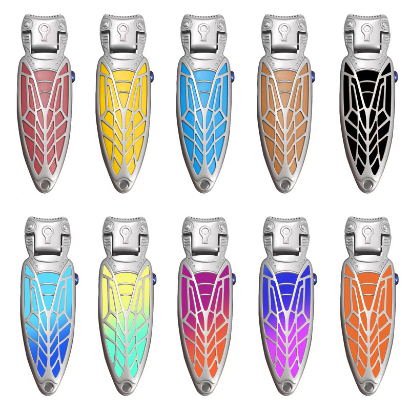 New Color Scheme Bionic Cicada Stainless Steel Large Opening Nail Clipper Set Nail Scissors Keychain Manicure Tools New Color Scheme Bionic Cicada Stainless Steel Large Opening Nail Clipper Set Nail Scissors Keychain Manicure Tools