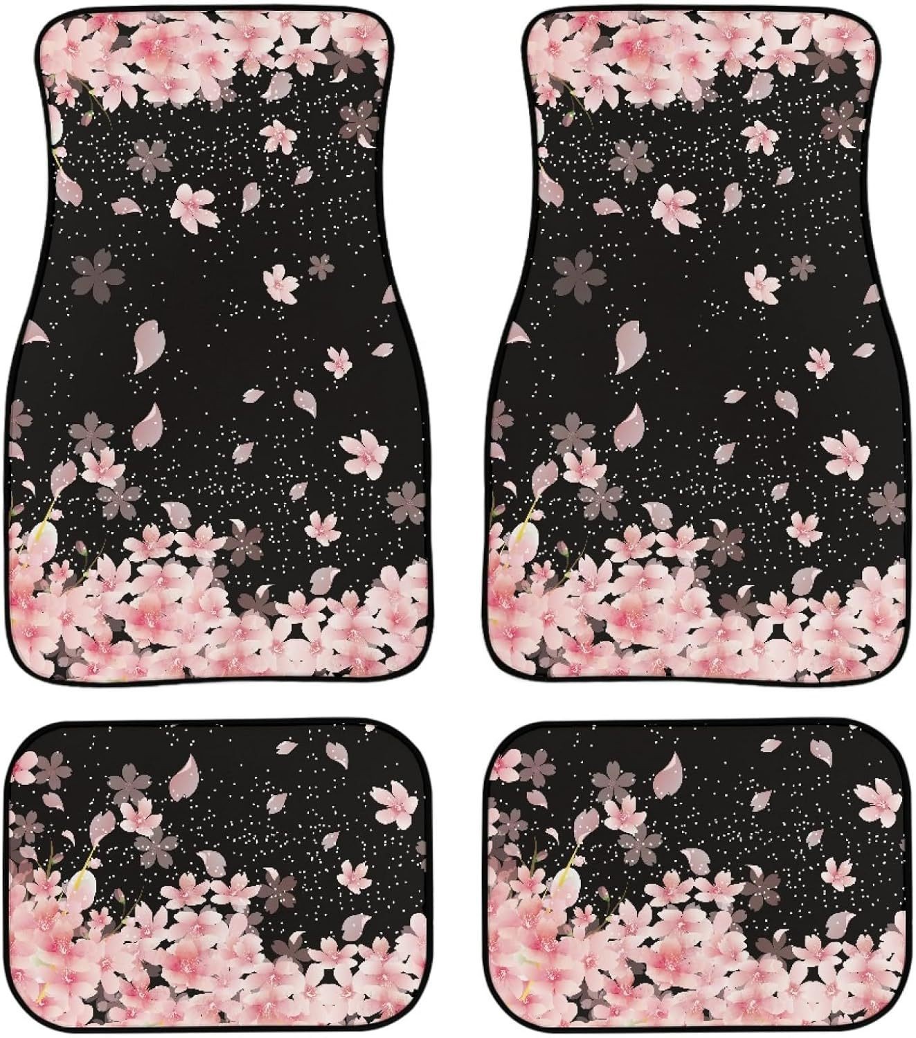 Cross-border Amazon Retro Flower Crystal Velvet Car Mat Easy-care Non-slip Dirt-resistant Comfortable Universal Mat