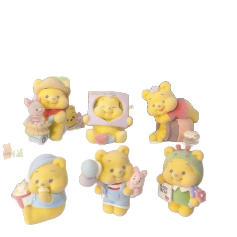 Douyin Xiaohongshu 同じスタイルのニニシークレットプーさんブラインドボックス植毛樹脂装飾品ドロップシッピンググループ購入|undefined