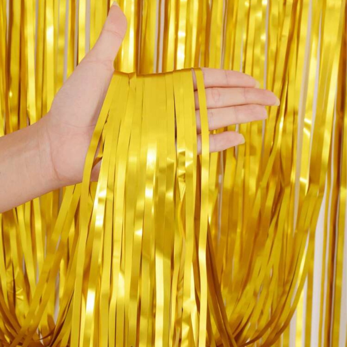 2m bright tinsel curtain tassel wedding background wall decoration birthday party arrangement decoration supplies wholesale