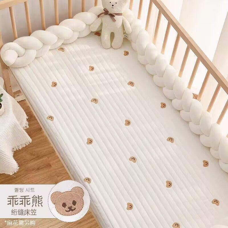 Thickened Ins Children's Bed Sheetss, Crib Fitted Bed Sheetss, Newborn Mattress Covers, Newborn Bed Covers, Children's Spliced Bed Sheetss