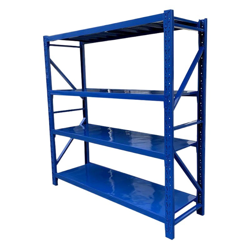 Полки для оптовых складских складов держатель для хранения железный каркас для легких тяжелых грузов стеллаж для железных полок