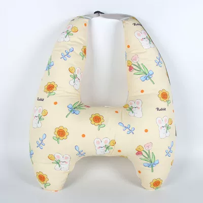 car headrest, neck support pillow, cross-border — Headrest - flower-bunny-upgraded-to-2nd-generationu-shaped-support-independent-inner-liner