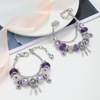 Fashionable purple bracelet, accessory, wide color palette