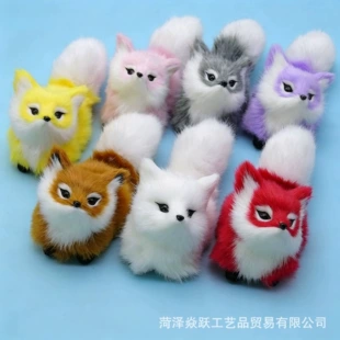 Игрушечная лиса мягкая игрушка разные цвета