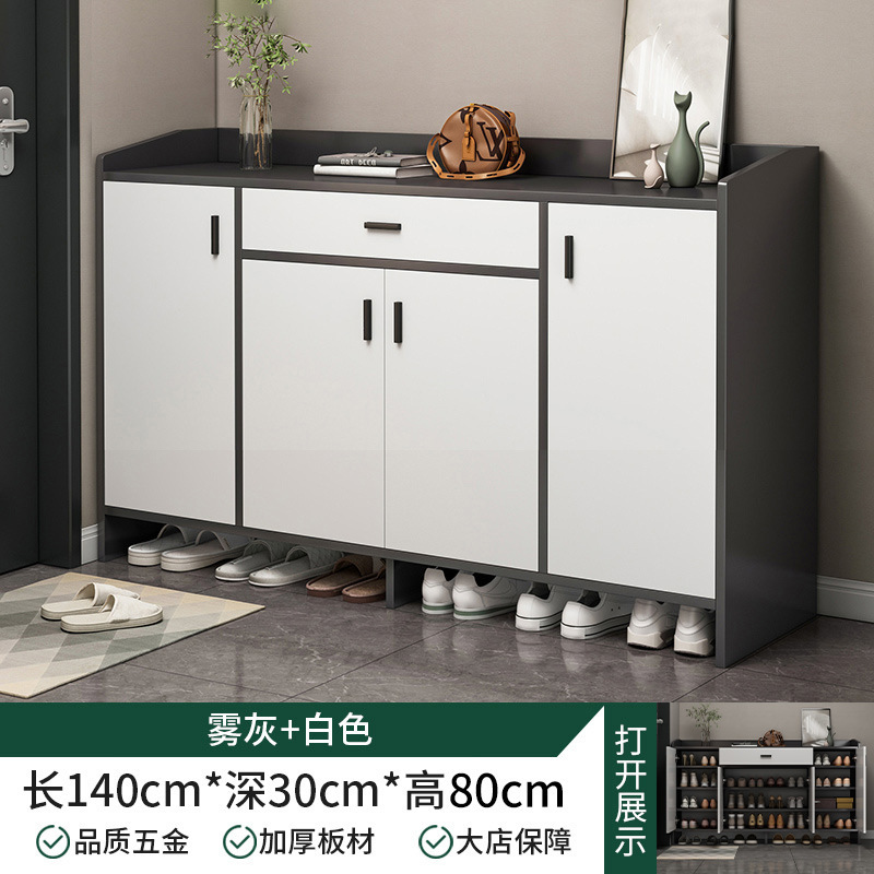 Gabinete de zapatos de puerta doméstica nuevo modelo 2024 explosivo corredor exterior de entrada en el armario de entrada integral de almacenamiento económico de zapatos estante