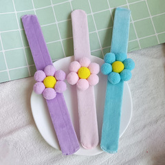 Star Style Macaron Pink Pop Pop Ring Creative Bracelet for Sharing, Fashionable Teenage Girls Flower Cute Pin Bracelet