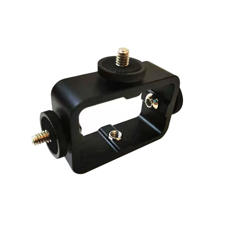 Camera mobile phone bracket live broadcast accessories metal Three-Machine position increasing frame base 1/4 3/8 screw hole