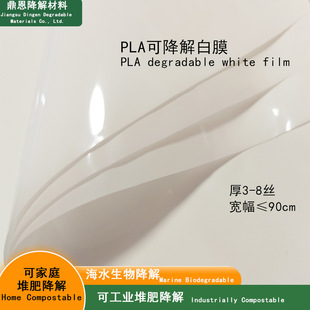 Pla Label White Film Is Used for Making Composite Thermal Paper, Biodegradable Thickness 7 Silk Width 68cm with Sample