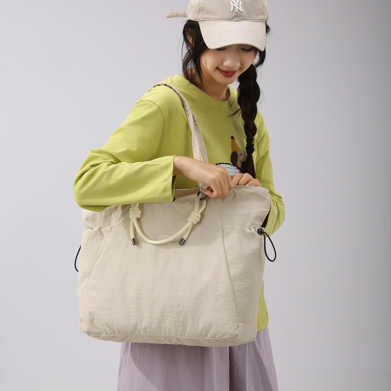 简约女通勤包2025秋季新款通用款女包大容量休闲单肩手提包托特包|undefined