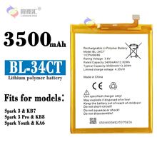 适用传音Spark3/3Pro/Youth手机大容量充电池BL-34CT工厂批发外贸