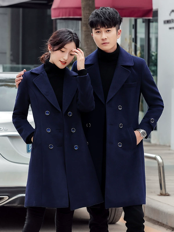 Демисезонное длинное теплое trench coat для любимых мужчин и женщин, максимальная длина, свободный крой, стиль высшего качества